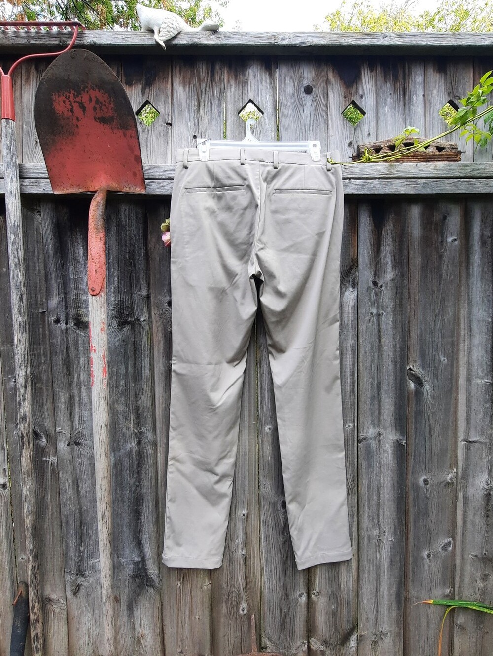 THEORY Chimo Pants, Slim, Side Slit Pockets, Back Pockets, Light Taupe